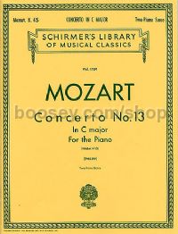 Piano Concerto No13 In C K415, 2 Piano Score (Schirmer's Library of Musical Classics) 