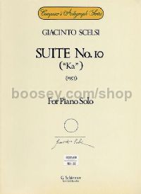 Suite No10 ("ka") Piano Solo 