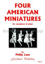 Four American Miniatures for saxophone & piano