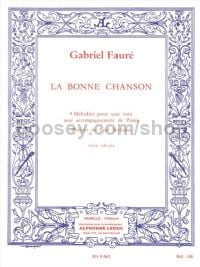La Bonne Chanson Op.61, 9 Melodies (sop) (Voice & Piano)