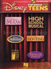 Disney Pop & Rock For Teens Young Women's Ed (Book & CD)