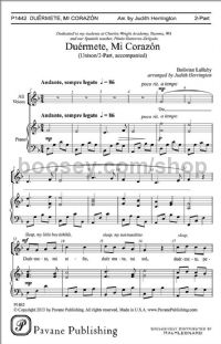 Duérmete Mi Corazon - unison or 2-part choir