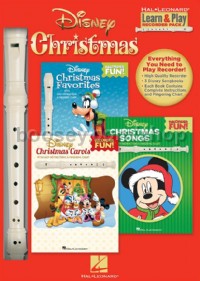 Disney Christmas - Learn & Play (3 Books & Recorder Pack)