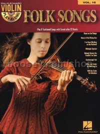 Violin Play Along 16: Folk Songs (Bk & CD)