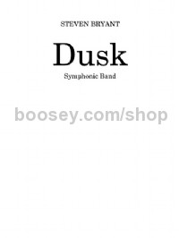 Dusk (Score Only)