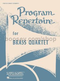 Program Repertoire for Brass Quartet - trumpet 1 part