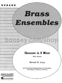Chaconne in D minor for brass quartet (score & parts)