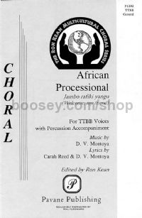 African Processional for TTBB choir a cappella