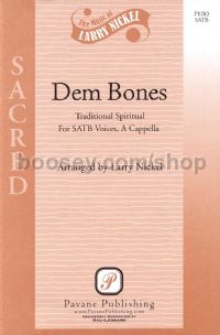Dem Bones for SATB choir