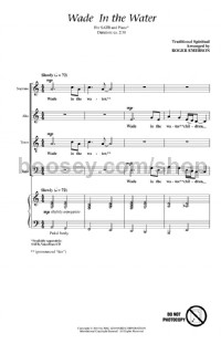 Wade in the Water (SATB)