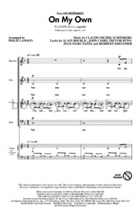 On My Own (SATB)