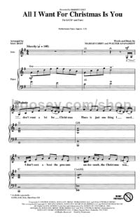All I want for Christmas (SATB)
