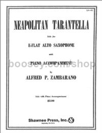 Neopolitan Tarantella for alto saxophone & piano