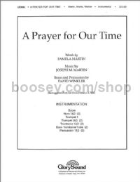 A Prayer for Our Time - instrumental accompaniment (set of parts)