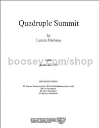 Quadruple Summit for saxophone quartet