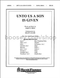 Unto Us a Son is Given - orchestra (score & parts)