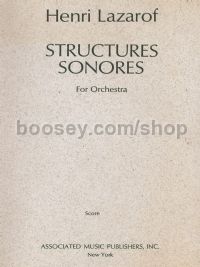 Structures Sonores (1968) Full Score