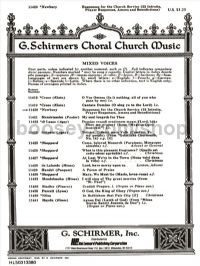 Responses for Church Services - SATB