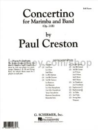 Concertino Marimba Op. 21B - Concert Band (Full Score)