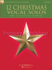 12 Christmas Vocal Solos for Classical Singers - High Voice (Book & CD)