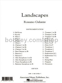 Landscapes - Concert Band (Full Score)