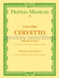 Sonata in D Minor for Flute & Basso Continuo Op.3/6