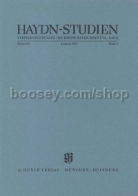 Haydn-Studien Band 3 Heft 1 (Januar 1973)