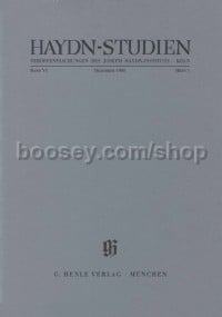 Haydn-Studien Band 6 Heft 1 (Dezember 1986)