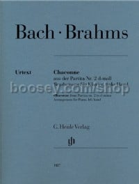 Chaconne from Partita no. 2 d minor (Johann Sebastian Bach), Arrangement for Piano, left Hand