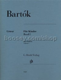 Bartok For Children Volume 1 Piano (henle)