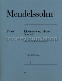 Klaviertrio Nr. 1 d-moll op. 49 (Score & Parts)