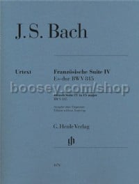 French Suite IV BWV 815 Piano (Edition without Fingering)