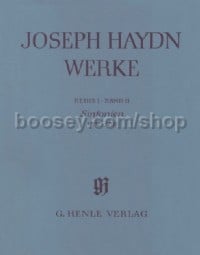 Symphonies 1782 - 1784 (Score & Critical Commentary)
