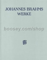 Johannes Brahms Werke Serie III, Band 4 (Critical Commentary)