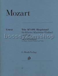 Trio in Eb Major "Kegelstatt", K. 498 (Clarinet/Violin, Viola & Piano)