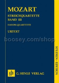 String Quartets, Volume III (Haydn Quartets) (Study Score)