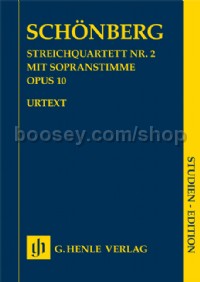 String Quartet no. 2 op. 10 with Soprano part (Study Score)