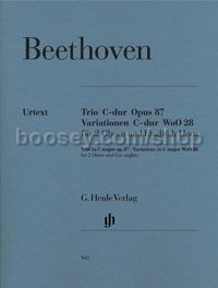 Trio in C Major Op.87 / Variations in C Major, WoO 28 (Two Oboes & Cor Anglais)