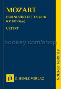 Horn Quintet Eb major KV 407 (Study Score)