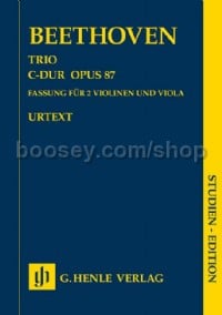 Trio in C major op. 87 (Study Score)