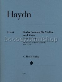 Six Sonatas, Hob.VI:1-6 (Violin & Viola)