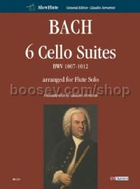 6 Cello Suites BWV 1007-1012 arranged for Flute Solo