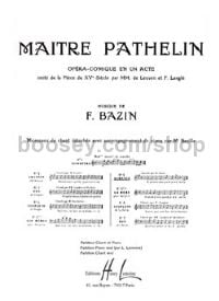 Maître Pathelin No. 5 Romance - voice & piano