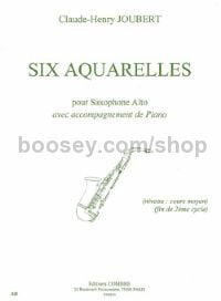 6 Aquarelles - alto saxophone & piano