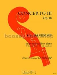 Concerto No. 3 in D major - cello & piano