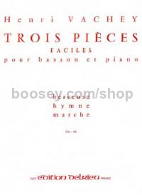3 Pieces faciles - bassoon & piano