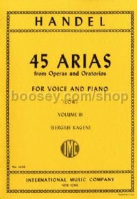 45 Arias Vol. 3 (Low Voice)