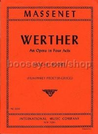 Werther Vocal Score