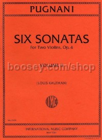 Six Sonatas Volume 2 (2 Violins)