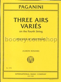 Three Airs Varies (Piano Score & Part)
